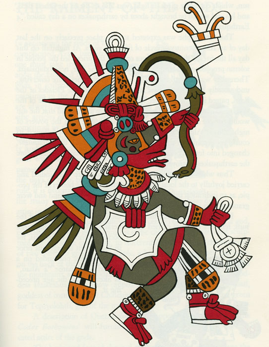 Ehecatl eller Quetzalcoatl er maya og aztekerverdenens "overgud"