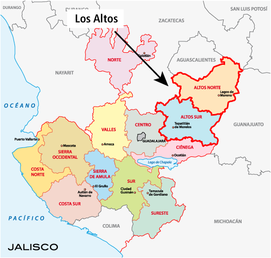 Jalisco los altos tequila-region