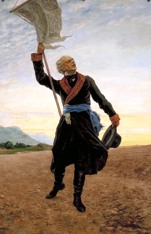 Miguel Hidalgos fra byen Dolores indvarsler Mexicansk uafhængighed