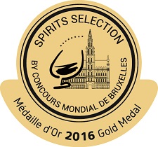 Spirits Selection 
Medaille d'or 2016 medal